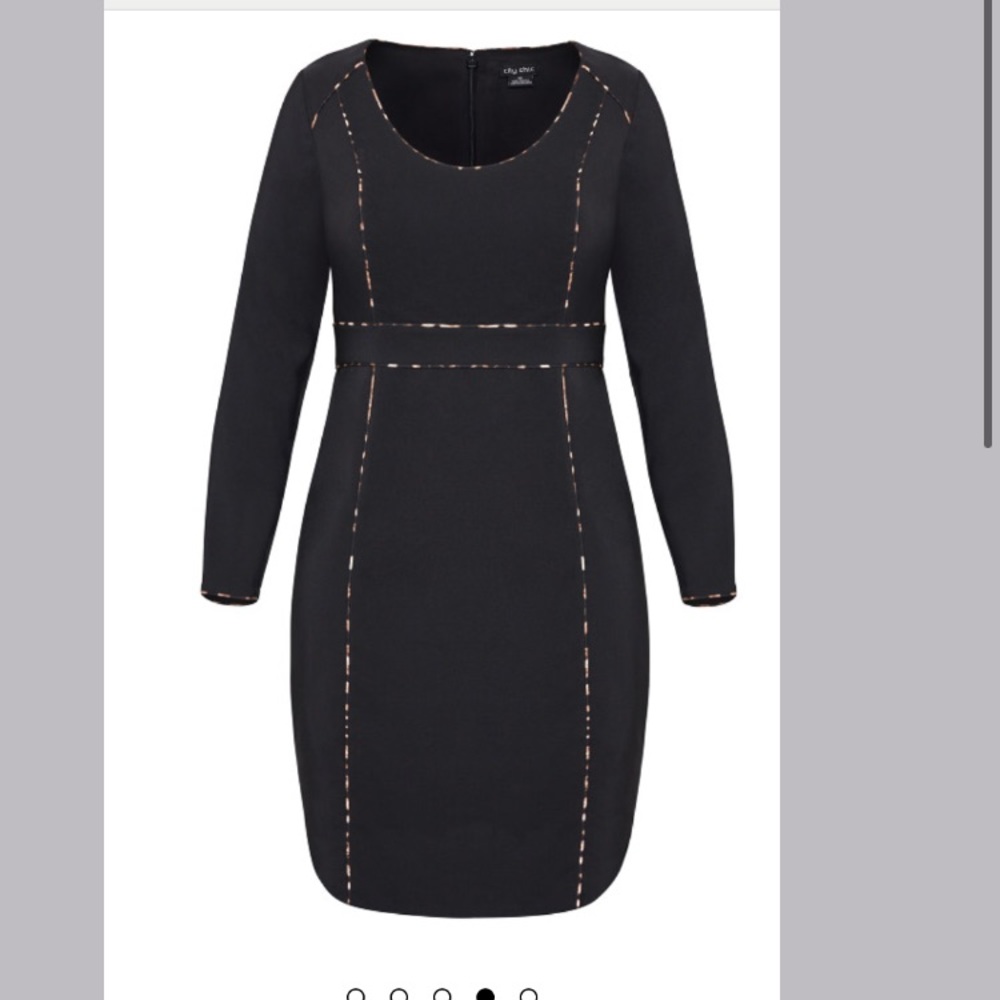 City Chic animal detail dress, US WOMEN'S Size 18